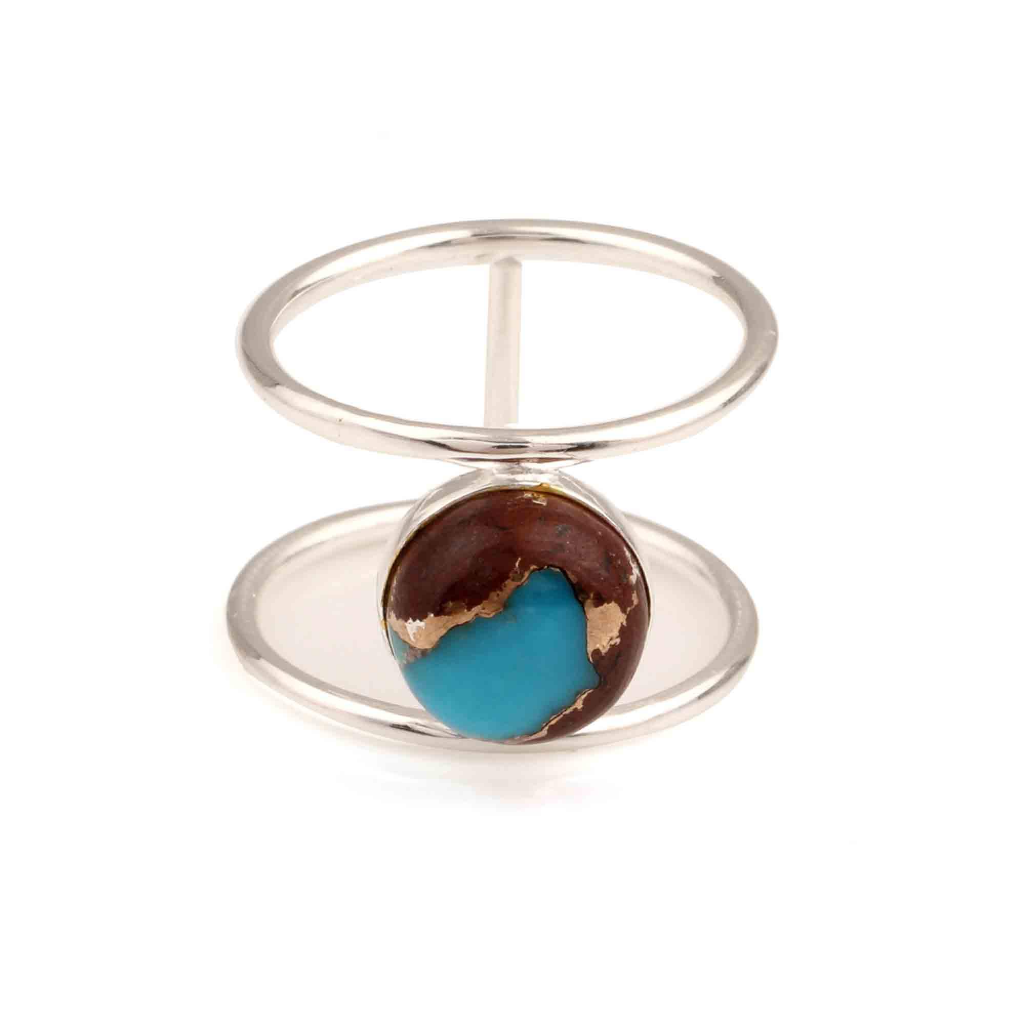 น้ำตาลและน้ำเงิน