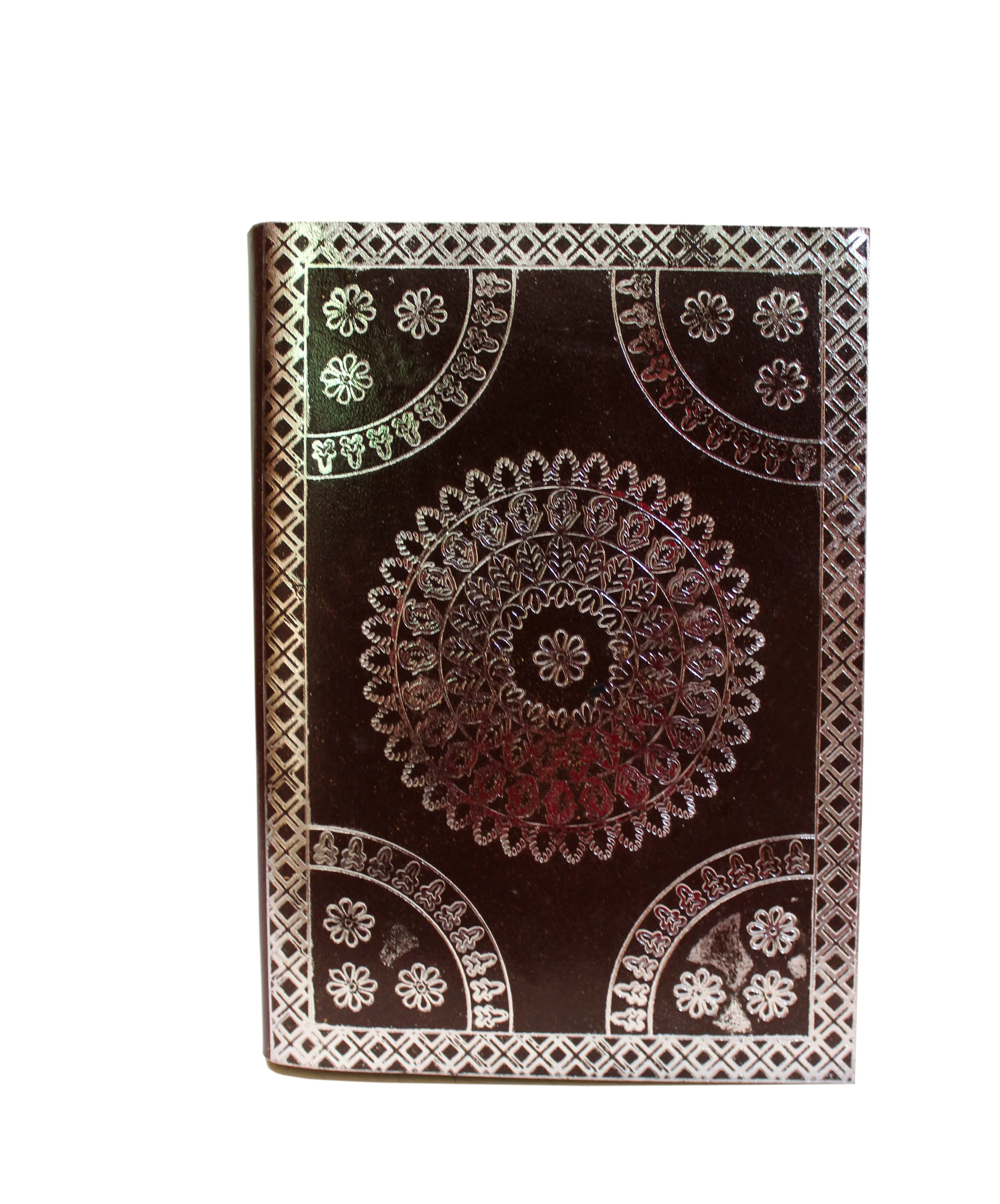 Cubierta de cuero con textura de Mandala brillante, regalo promocional, diseño personalizado, para negocios, hecho a mano