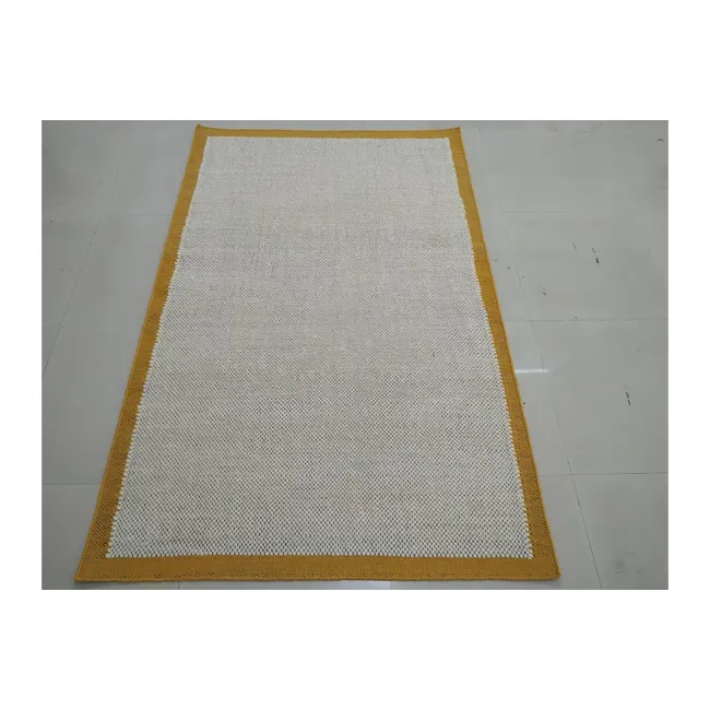 100% шерсть, персонализированные тканые коврики для пикника в стиле бохо, белого и оранжевого цвета для пола, для оптового заказа