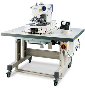 使用Jukis MEB-3900电脑控制，孔眼扣环缝纫系统 (用于牛仔裤和棉裤) - Product Image 1