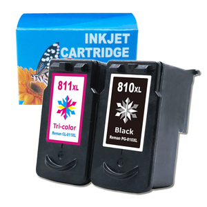 ממוחזרות PG-810 CL-811 XL ומילא דיו מחסנית עבור canon 810 מחסנית <span class=keywords><strong>pg810</strong></span> <span class=keywords><strong>cl811</strong></span>