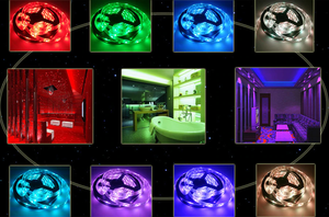 5050 ha condotto La Striscia 5M HA CONDOTTO LA Luce di Striscia Non Impermeabile nastro del Led rgb diodo LED Controller del nastro adattatore di alimentazione per TV di Casa - Product Image 6