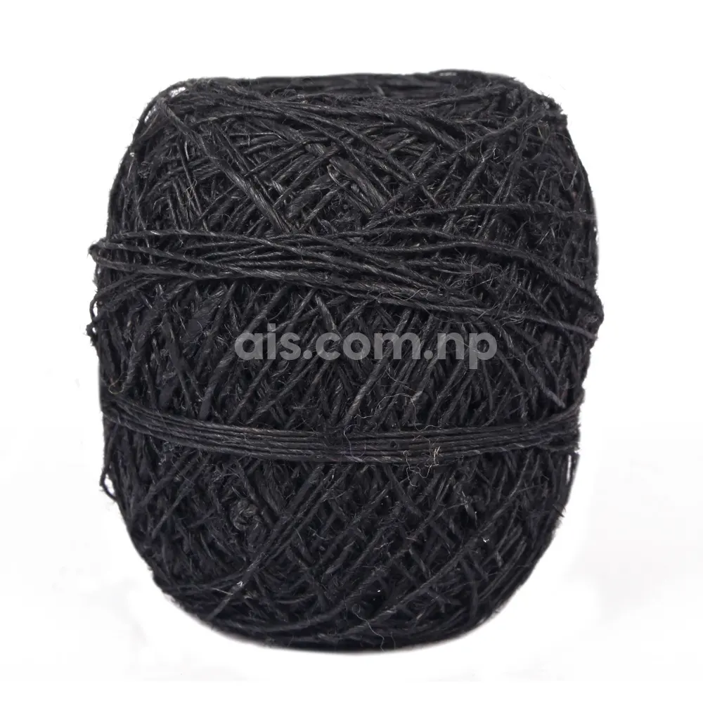 Пеньковый шнур, черный цветной шнур-экологически чистый ручной вращения-прочный шнур, толстая веревка