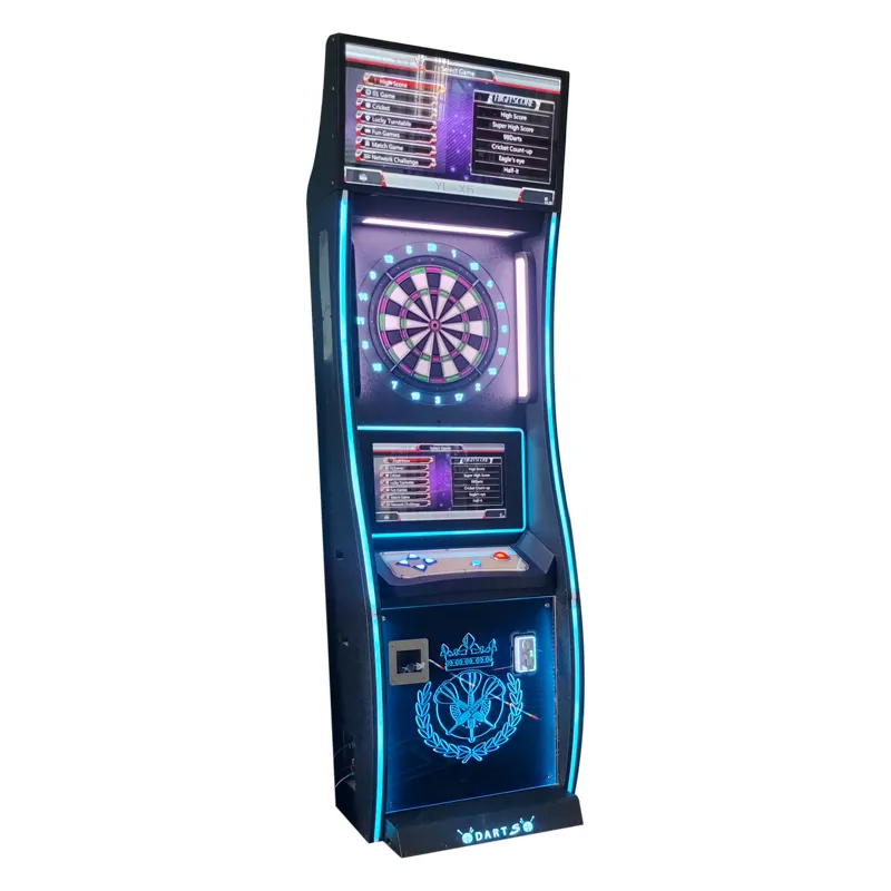 Máquina eletrônica comercial luxuosa do jogo do dardo | Placa de jogo em linha moeda operado esportes interiores Arcade eletrônico para venda