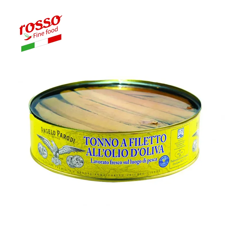 टूना पट्टिका में जैतून का तेल एंजेलो Parodi 1.8Kg सबसे अच्छा fillets-इटली में किए गए