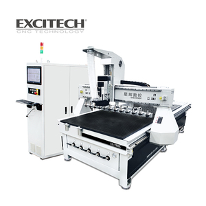 Excitech máquina de madeira <span class=keywords><strong>atc</strong></span> <span class=keywords><strong>cnc</strong></span> roteador 1325 com banco de ferramentas linear