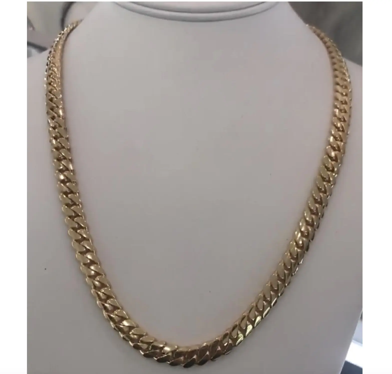 10 18k 14 18k 18 18k 22 18k 24 18k Solid Gold Chain Designs Gold Chain Design Cubans Miami Goldcuban Chain United StatesのAmerica Canada USA