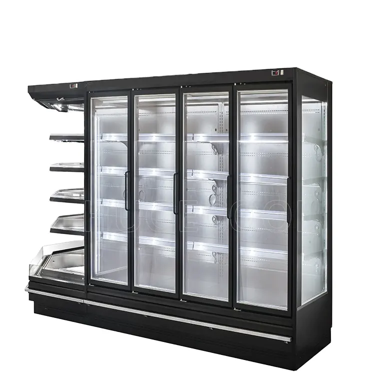 Süpermarket Multideck buzdolabı camekanlı dolap buzdolabı dondurucu