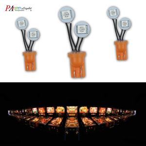 PA olmayan Ghosting LED tilt makinesi ampul #44 #47 Ba9s T10 #555 6.3V 2SMD kat yan görünüm lambası esnek tel - Product Image 4