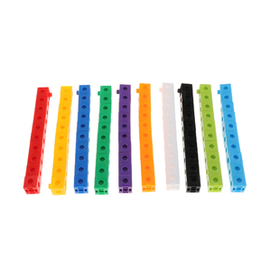 100Pcs 10色Multilink链接计数立方体按扣块教学数学操作儿童早教玩具 - Product Image 4