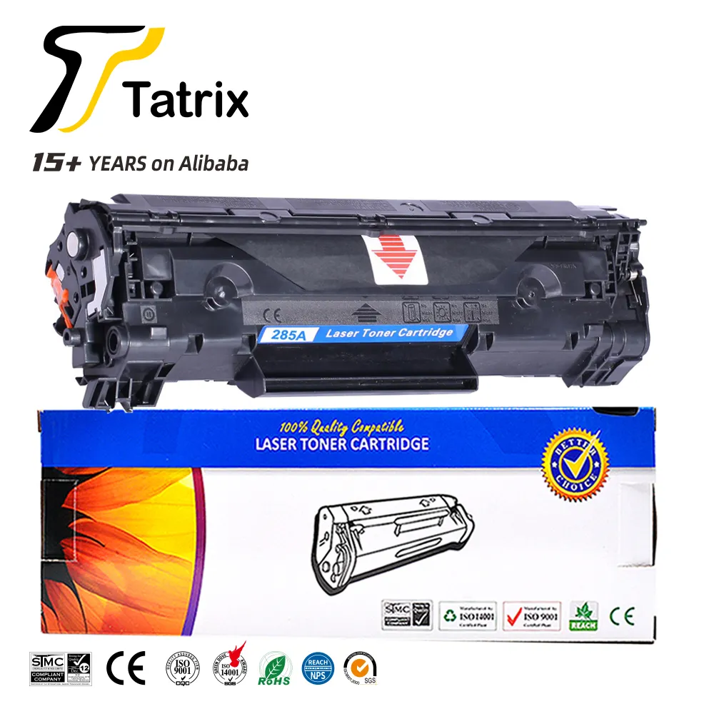 Tatux-cartucho de tóner RTS CE285A 85A 285a, Compatible con láser negro, 85A, 285A, para HP LaserJet P1102, P1100, 85a, universal