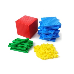 Yeni öğrenme araçları plastik taban on yapı taşları oyuncak seti cub için matematik çocuklar - Product Image 4