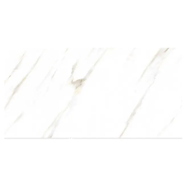 Hot Sale Glanz Alaska White Porzellan Bodenfliesen weiße rustikale Fliesen