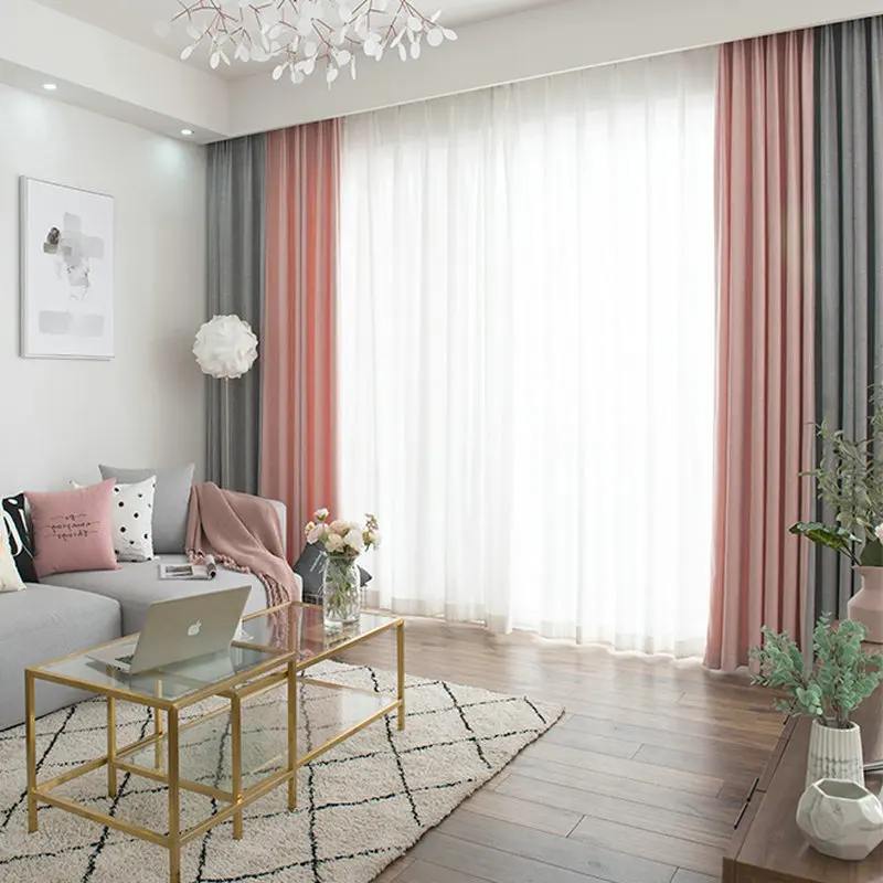 Cortinas Para Sala ผ้าม่านสไตล์ยุโรป,ผ้าม่านตกแต่งหน้าต่างหรูหราสำหรับห้องนั่งเล่น