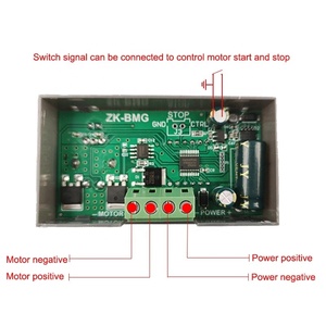 DC Motor Controller PWM Einstellbare Geschwindigkeit Digital anzeige Encoder Frequenz regler ZK-BMG DC 9-60V 12V 24V 36V 48V 12A - Product Image 2