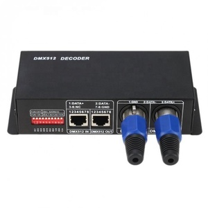 4 канала DMX512 декодер 32A выключатели со светодиодным индикатором драйвер для RGBW, зелёный, синий, светодиодные ленты dmx контроллер DC12-24V DMX512 диммер