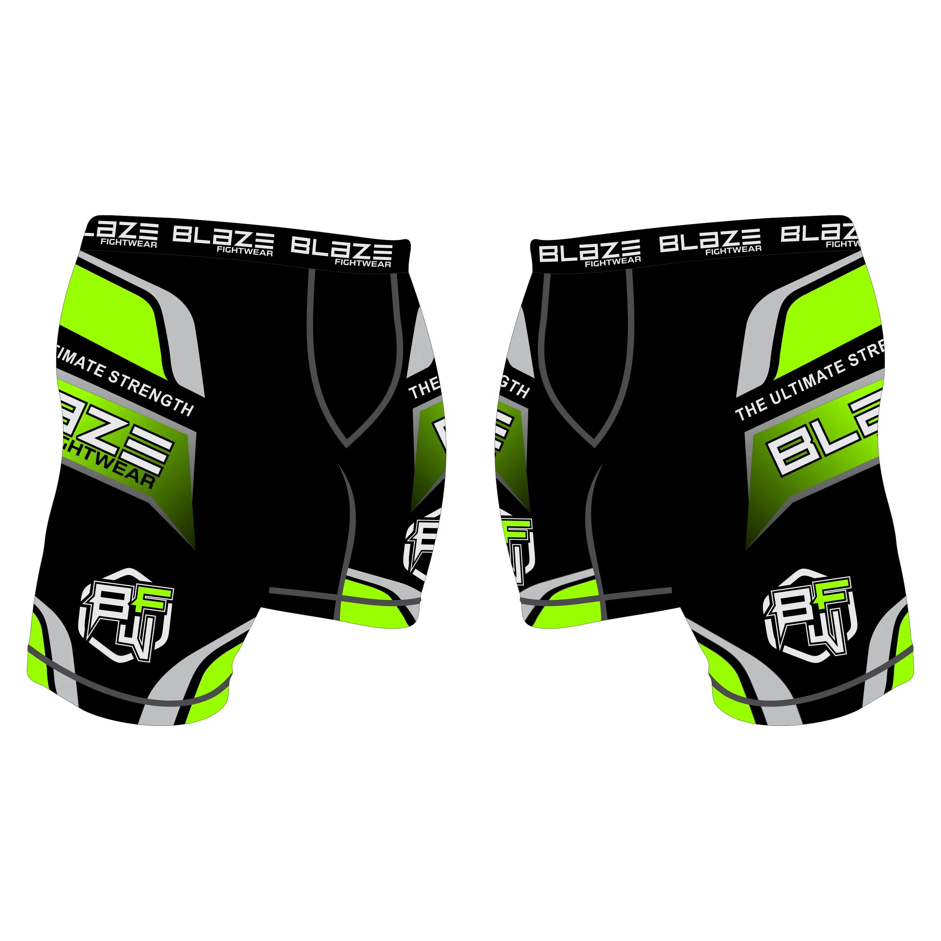 Heavy duty Sublimação design personalizado Shorts De Compressão, de Treinamento, Sala de Ginástica, MMA Shorts Luta