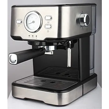 Espresso coffee and cappuccino machine with gauge