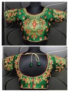女性のサリーブラウスデザインスラットメーカー刺Embroideryブラウスサリーファッショナブルな最新デザイングジャラティサリーブラウスネパール