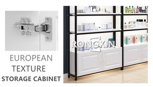 Tủ Trưng Bày Bằng Gỗ Trắng Hiện Đại Cho Cửa Hàng Mỹ Phẩm Phù Hợp Với Ngăn Kéo Beauty Showcase Cửa Hàng Đồ Nội Thất Cung Cấp Mỹ Phẩm - Product Image 3