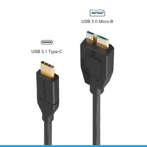 用于外部硬盘驱动器的USB C型公到微型USB B 3.0公电缆 - Product Image 4