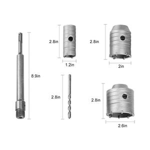 65mm 50mm 30mm SDS Plus Shank Carbide Tip Hole Saw <strong>Cutter</strong> <strong>Concrete</strong> Cement Stone Wall <strong>Core</strong> Drill Bit Kit