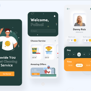 Android/IOS Buchtyp Mobile Software für Design und Entwicklung Online-Versand Wasch dienste App für mobile Geräte