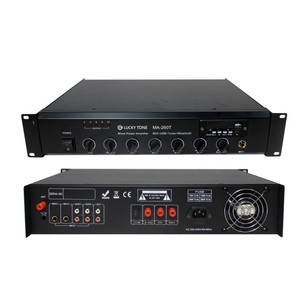 260W Mixer Power Amplifier with USB and Tuner for Public Address System - Product Image 1