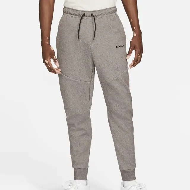 2023 מכירה לוהטת חדש עיצוב Mens אפור חורף צמר מכנסיים כותנה לעבות אישיות מזדמן מכנסי טרנינג התאמה אישית מכנסיים