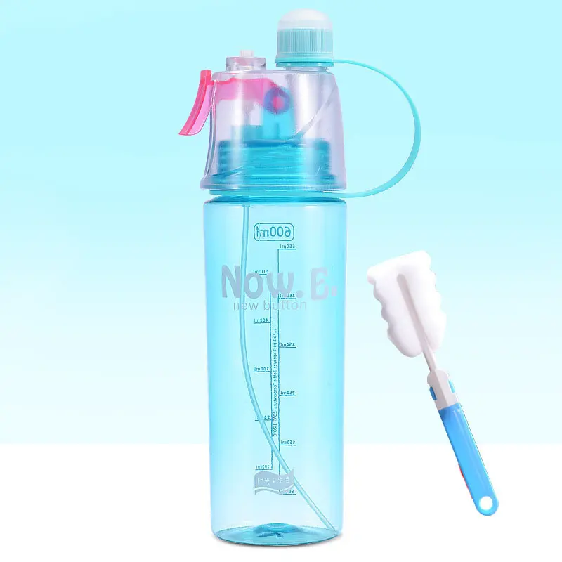 Zogifts BPA-frei Sport Kunststoff Tritan Kind Kinder Kids Spray-Wasserflasche mit Strohhalm