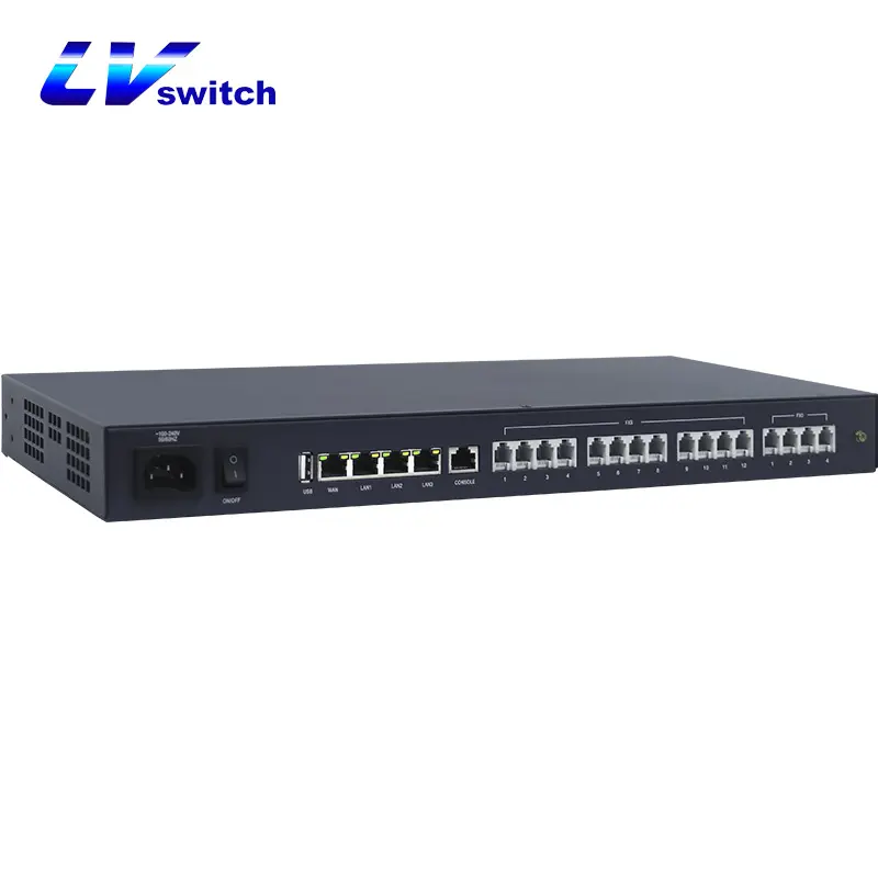 IP PBX800 4FXO 12FXS ip pbx sistema de soluções de segurança preço