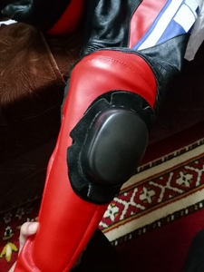高级摩托车赛车运动服自行车队防风牛皮套装拉链连接加尺寸设计保护 - Product Image 5