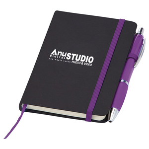 Stylish Curvy Pen Noir <strong>Notebook</strong> <strong>With</strong> a Black Hard Back Cover Customizable Logo Size <strong>Colour</strong> Diary Handbook - Product Image 3