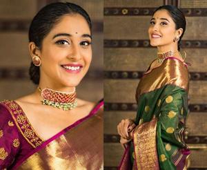 Decadebt Toxic Green & Pink Color Border Saree with Jacquard Work <span class=keywords><strong>on</strong></span> Full Sari Rich Pallu with Blouse <span class=keywords><strong>Borde</strong></span> Women Royal Export