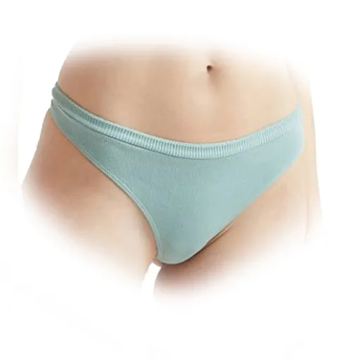 Ladies Sexy Mid Rise Thong - Women's Ribbed Fabric Comfortable Thong Panties with Your Customized Logo and Brand OEM Service