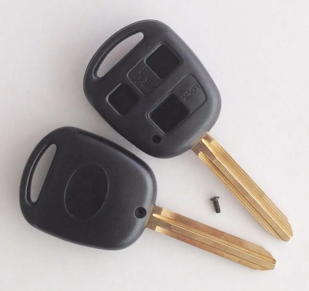 Di alta qualità chiave auto chiave a distanza di caso di shell 3 pulsante per TOYOTA auto chiave