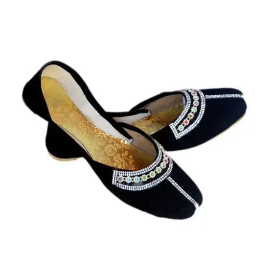 أحذية بنجابي شبل/خوسا خوسا للنساء مسطحة/خفيفة الوزن ألوان مختلفة خوسا