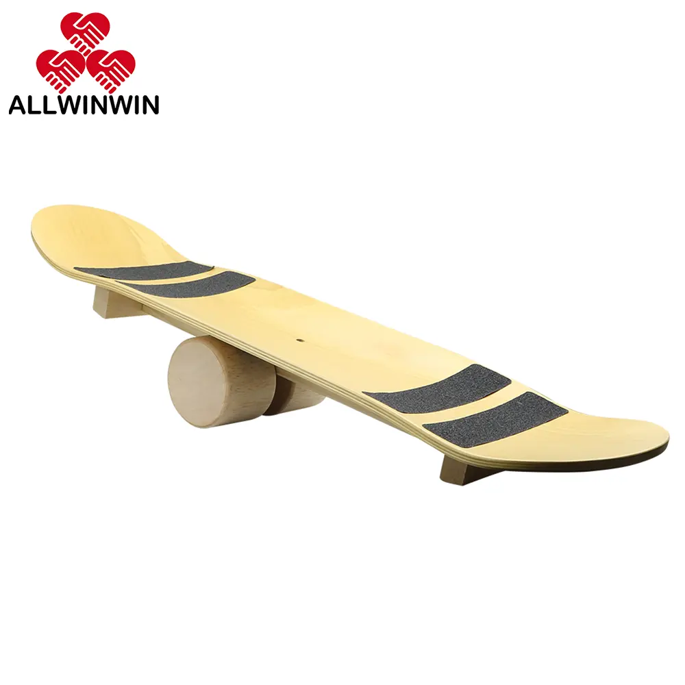 ALLWINWIN-Tabla de equilibrio BLB39, balancín de madera curvo, Wobble Brain