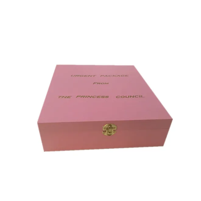 Boîte d'emballage en bois de Paulownia rose avec Logo personnalisé, boîte à cadeaux en bois, Logo imprimé sur mesure pour souvenirs, coffret de bijoux et trésors