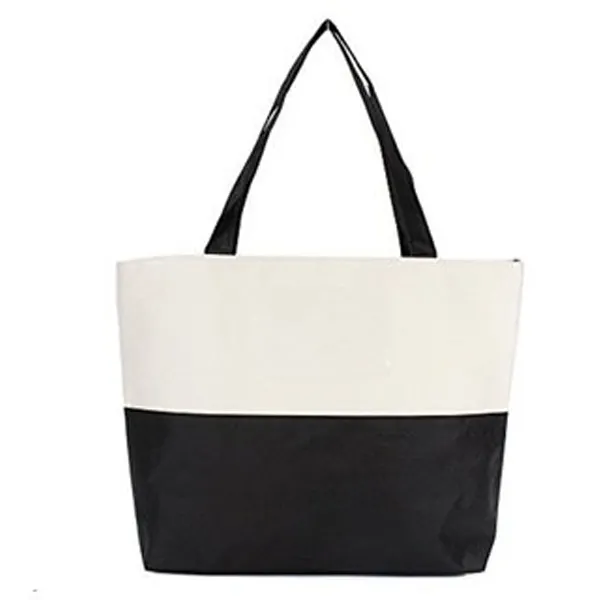 Bolsos de lona grandes para Mujer | Bolso de mano con cremallera para comestibles, Compras, Viajes, playa | Bolsos de hombro para mujer