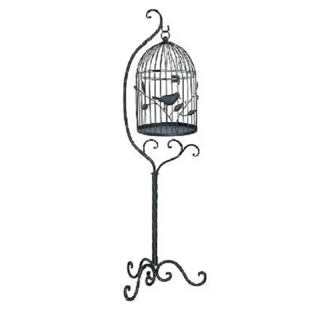 Vintage Bird Cage For Garden Decorating Breathable and reliable material: the soft and breathable mesh birdcage