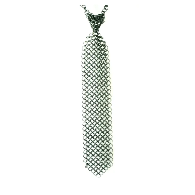 Gravata madieval chianmail, gravata chianmail exclusiva e rara com design barato