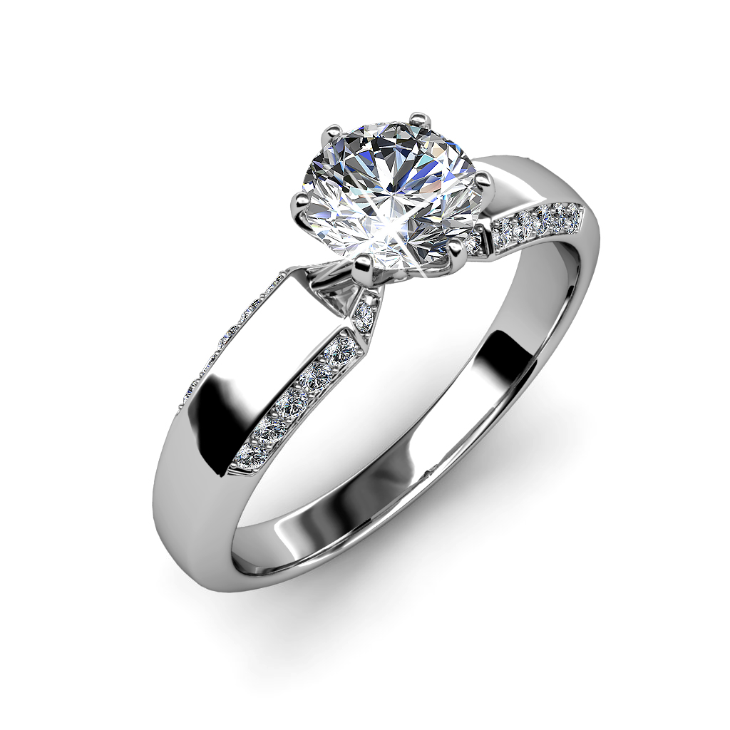 Sterling Silver 925 with 18K white gold plated