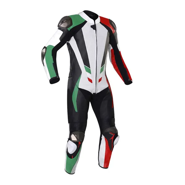 Traje de cuero para motocicleta, traje de carreras para motociclista, personalizado, de cuero, último estilo