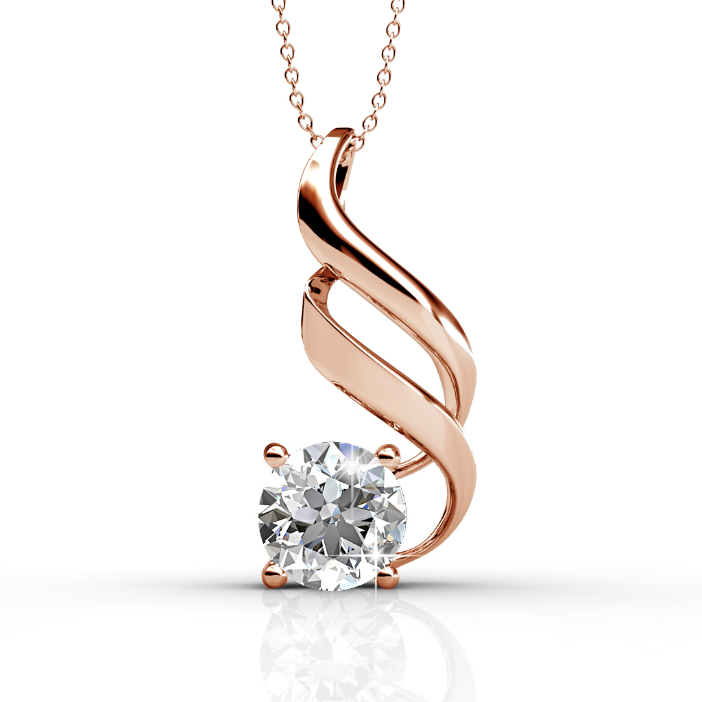 S925 Silver With 18k Rose Gold Plated Pendant
