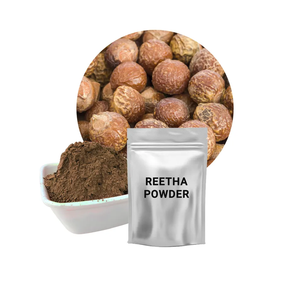 Reetha Bubuk 100% Ekstrak Herbal Alami Alami, Bubuk Reetha Sapinduksi Mukorossi Ayurvedic 100%, Bubuk Reetha Murni