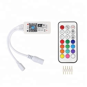 Wifi RGB, RGBW, CWRGB LED Controller Mini DC12V Mit RF 21Key Control WIFI Led Controller
