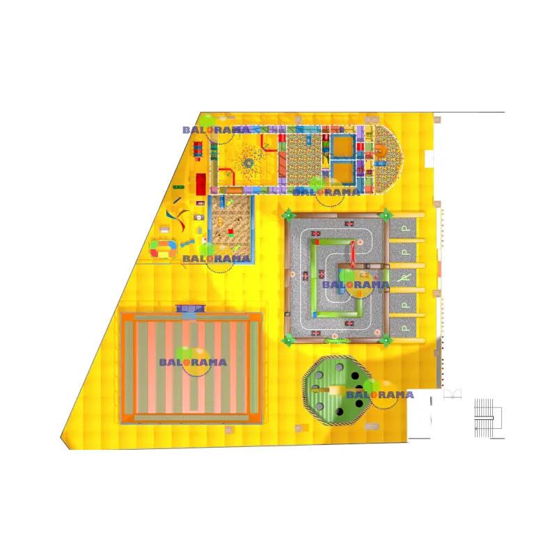 Custom design indoor playground 1300 square meters