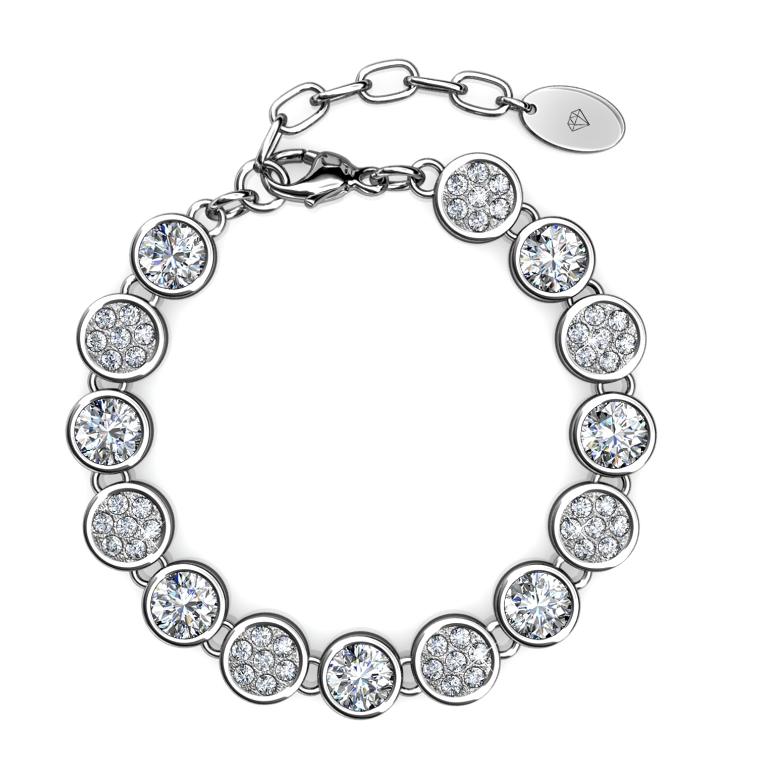 April 18k White Gold Plated Delicate Women Bracelet