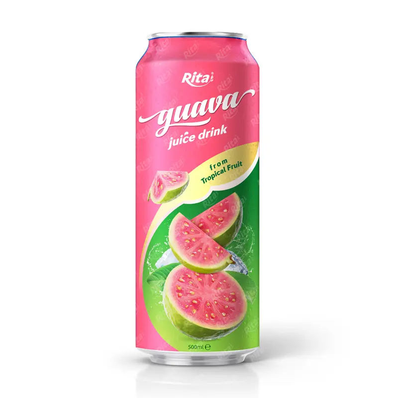 500 ml Dosen NFC Hersteller Getränk Guava-Saft Getränk Vietnam Fabrik Eigenmarke erfrischungsgetränk Fruchtsaft
